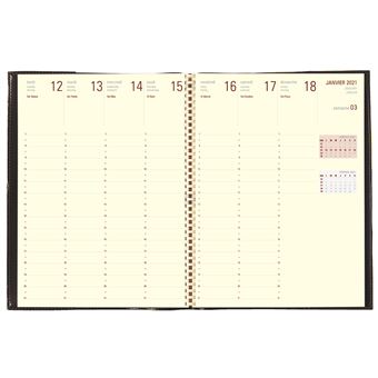 Agenda Semainier Oberthur Lady Kent 27 spiralé Modèle aléatoire