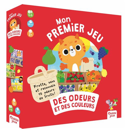 Boite de Jeu d’ambiance Auzou Mon Premier Jeu des Odeurs et des Couleurs