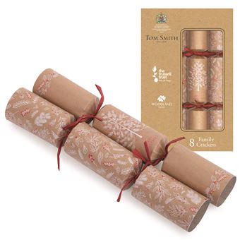 BOITE DE 8 CRACKERS KRAFT & ROUGE TOM SMITH ESPRIT PAPIER''Grace aux crackers, creez une ambiance festive, coloree, amusante et decontractee. Amusez-vous en famille et entre amis.