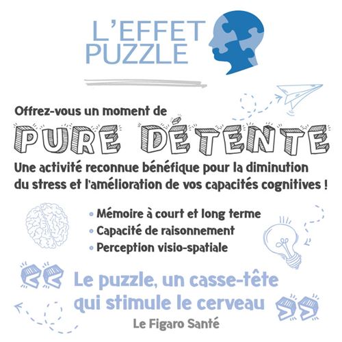 Ravensburger – Trieur De Pièces De Puzzle – 6 Bacs En Plastique Bleu – Empilables – Pour Puzzles 300 à 1000 Pièces