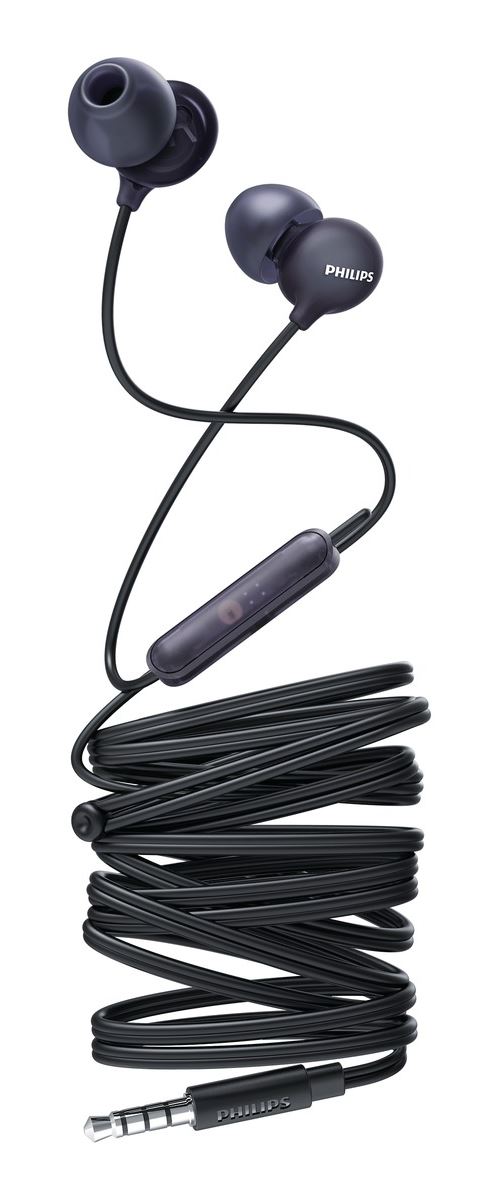 Ecouteurs intra-auriculaires Philips UpBeat SHE2405BK Gris foncé avec Micro