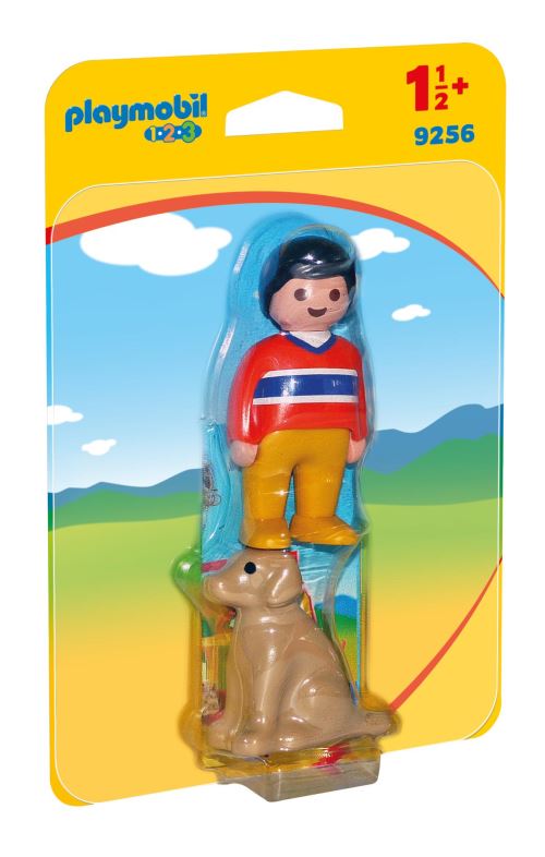 Playmobil 1.2.3 9256 Garçon avec chien