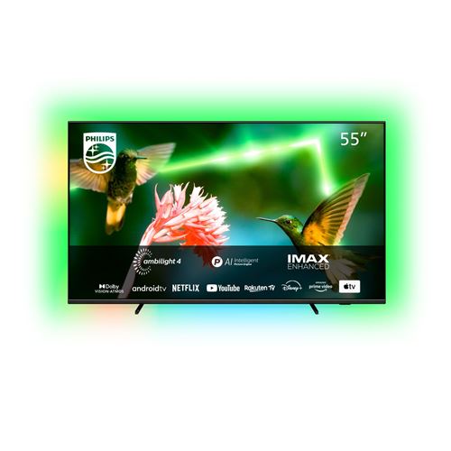 TV LED Philips 55PML9507 139 cm 4K UHD MiniLED Android TV 2022 Gris Metal