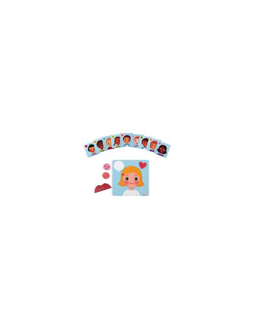 Janod Spel - Magnetische Emoties - Dit Educatieve Magnetische Spel Laat Kinderen Emoties Ontdekken D