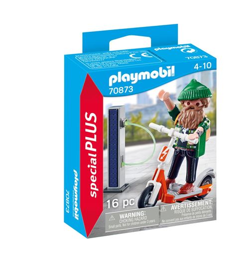 Playmobil Special Plus 70873 Hipster avec trottinette &eacute;lectrique 