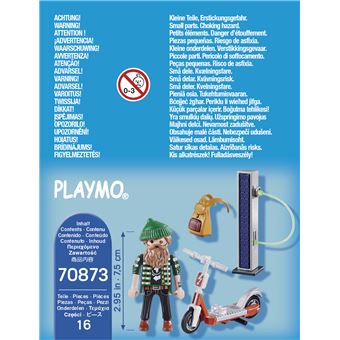 Playmobil Special Plus 70873 Hipster avec trottinette électrique