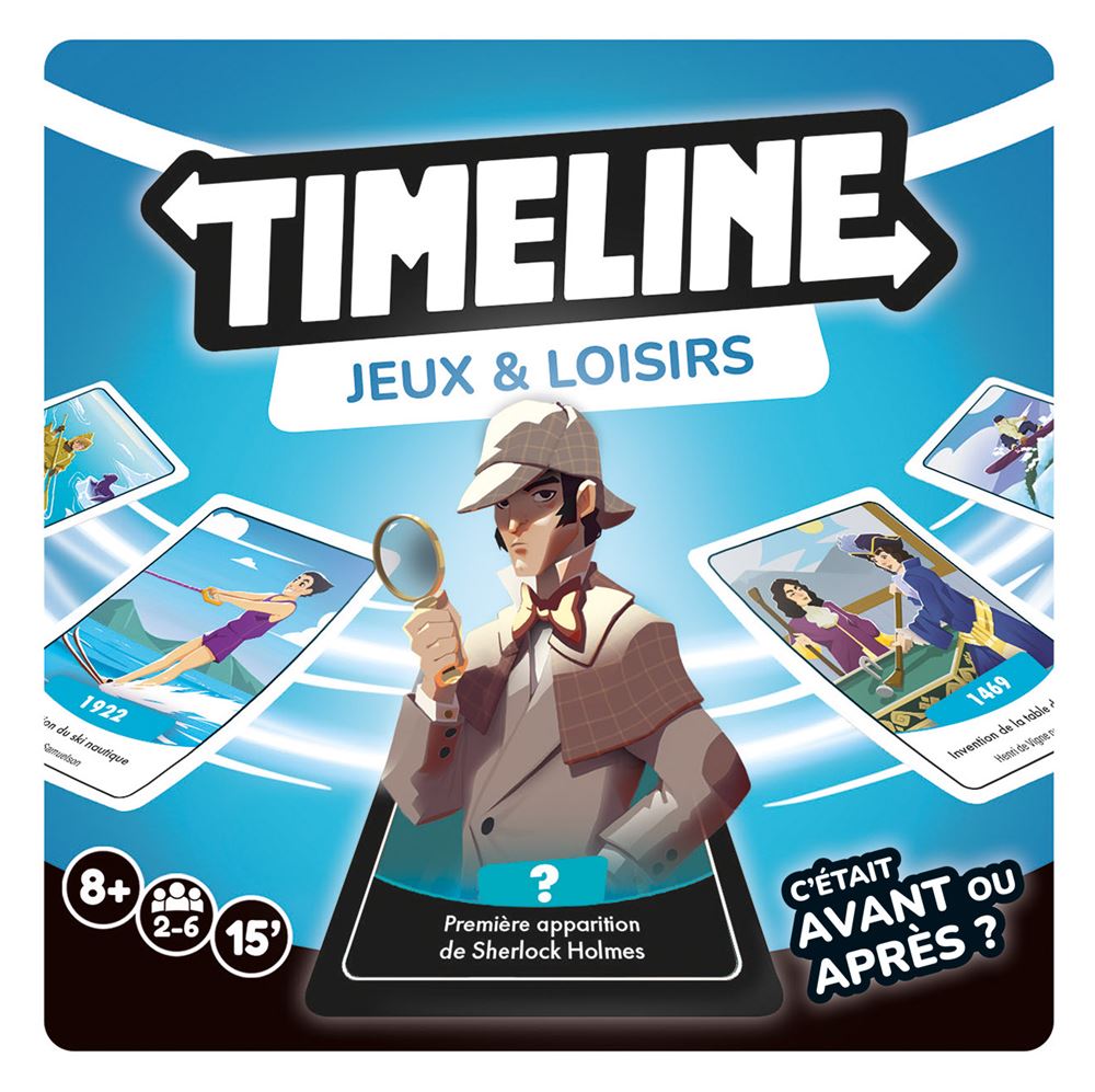 Timeline Giochi E Loisirs - Gioco Di Carte Educativo, Metti In Ordine Gli Eventi, Asmodee