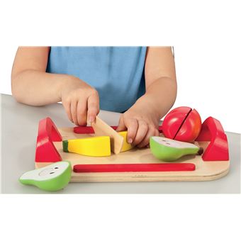Eichhorn Planche à découper enfant légumes bois 12 pièces