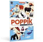 Jeu créatif Poppik Poster Stickers Animaux du monde