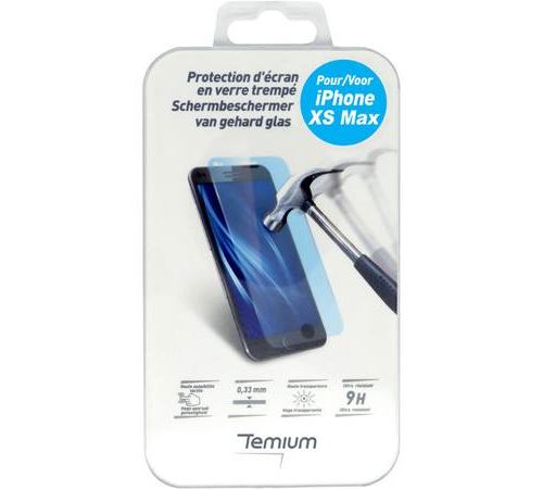 Temium Gehard Glas Schermbeschermer voor iPhone XS Max