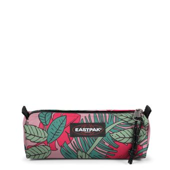 EASTPAK Benchmark Single Astuccio Portapenne, Giallo E Blu (Brize Banana Navy), In Poliestere Idrorepellente, 20,5x7,5x6 Cm