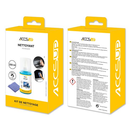 SCK101 Kit de Nettoyage pour Ecrans 200 ml - Smartphone