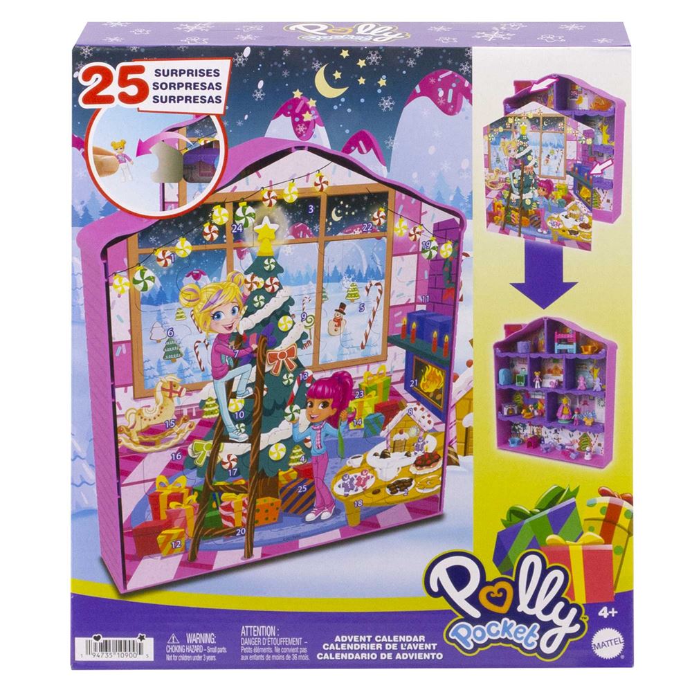 Polly Pocket – Calendrier de l'Avent Mattel : King Jouet, Calendriers de  l'Avent Mattel - Fêtes, déco & mode enfants