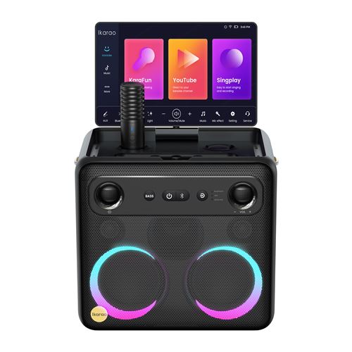 Enceinte Ikarao Break X2 – Karaoké Portable 600 W Avec Écran Tactile 10,1 - vue 1