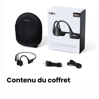 Casque audio sans fil Bluetooth Shokz OpenRun Pro Mini avec
