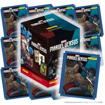 Jeu de cartes Panini Marvel Versus Boîte de 50 pochettes