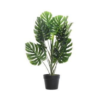 Monstera en plastique dans pot Kaemingk