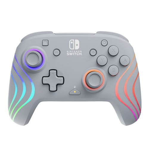 PDP Manette filaire Afterglow Wave pour Nintendo Switch Gris 8 zones RVB - vue 2