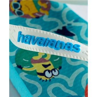 Tongs et espadrilles sportswear Havaianas Minions Traditional Blue white Taille 35-36