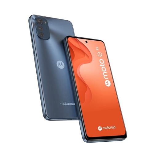 Smartphone Motorola moto e32 6,5 Double SIM 64 Go Gris ardoise