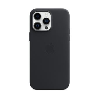 Apple - Coque de protection pour téléphone portable - avec MagSafe - cuir - noir minuit - pour iPhone 14 Pro Max