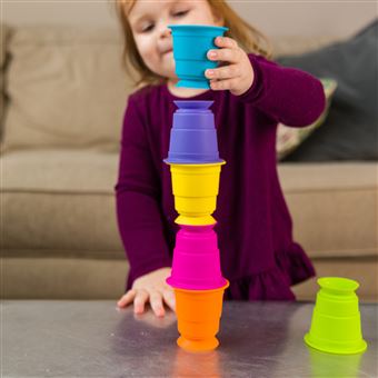 Jeu d'éveil Tomy Suction Kupz 6 gobelets ventouse