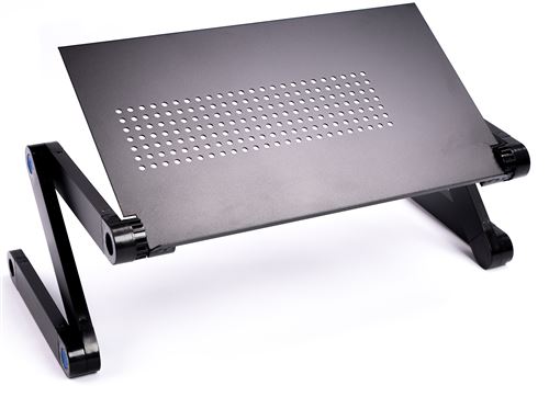 Support Déluxa pour PC portable pliable Noir