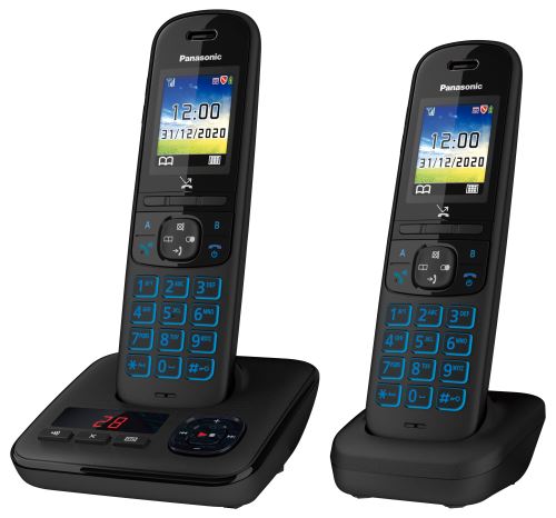 Téléphone Sans Fil Panasonic KX-TGH722 – 2 Combinés, Répondeur, Blocage Appels Indésirables