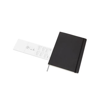 Agenda scolaire semainier Moleskine Couverture souple Extra large 2021-2022 Noir