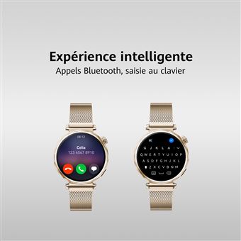 Huawei Smartwatch Watch GT 5 41 mm Goud roestvrij staal met Milanese gouden armband Black Friday Fnac.be Smartwatch