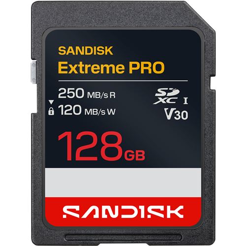 SANDISK Extreme PRO Carte SD SDXC UHS I 4K Ultra HD Carte 250120Mb/ - vue 3