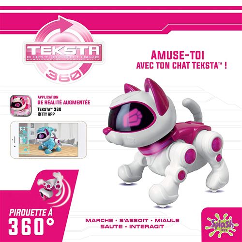 Chat Robotique Splash Toys Teksta Kitty 360 Robot Educatif Achat Prix Fnac