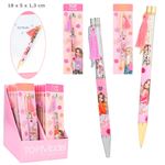 Dessin et coloriage enfant Top Model Stylo Bille Confettis Happytog
