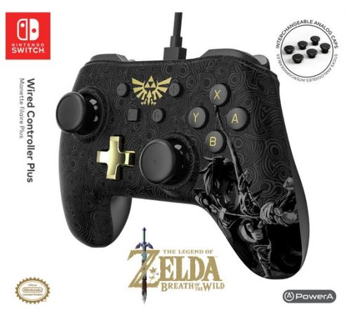 PowerA PLUS - Zelda: Breath of the Wild Edition - manette de jeu - filaire  - pour Nintendo Switch - Manette - Achat & prix
