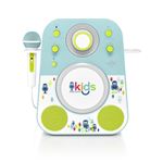 Jouet musical Singing Machine Karaoké Bluetooth avec micro Bleu et Vert