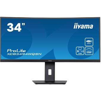 Ecran PC Gaming Iiyama 34'' incurvé UWQHD Noir