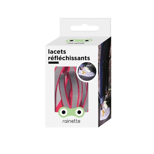 Lacets Réfléchissants Rainette Rouge
