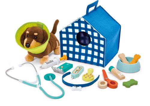 Jeu d'imitation Hape Kit du petit vétérinaire