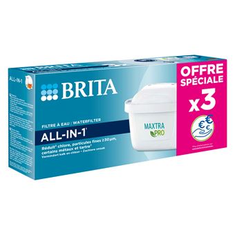 Pack de 3 Cartouches filtres à eau Brita Maxtra Pro-All-in-1
