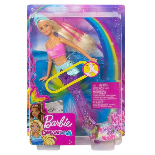 Poupée Barbie Dreamtopia - Sirène Lumières Scintillantes brune BARBIE :  Comparateur, Avis, Prix