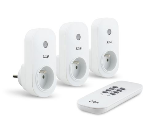 EXTEL Kit de 3 prises télécommandées Easy Domo 200 usage intérieur avec ...