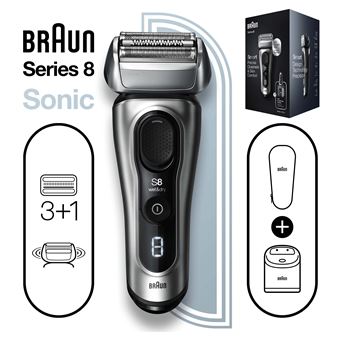 Rasoir électrique Braun Series 8 8457cc Argent et Noir