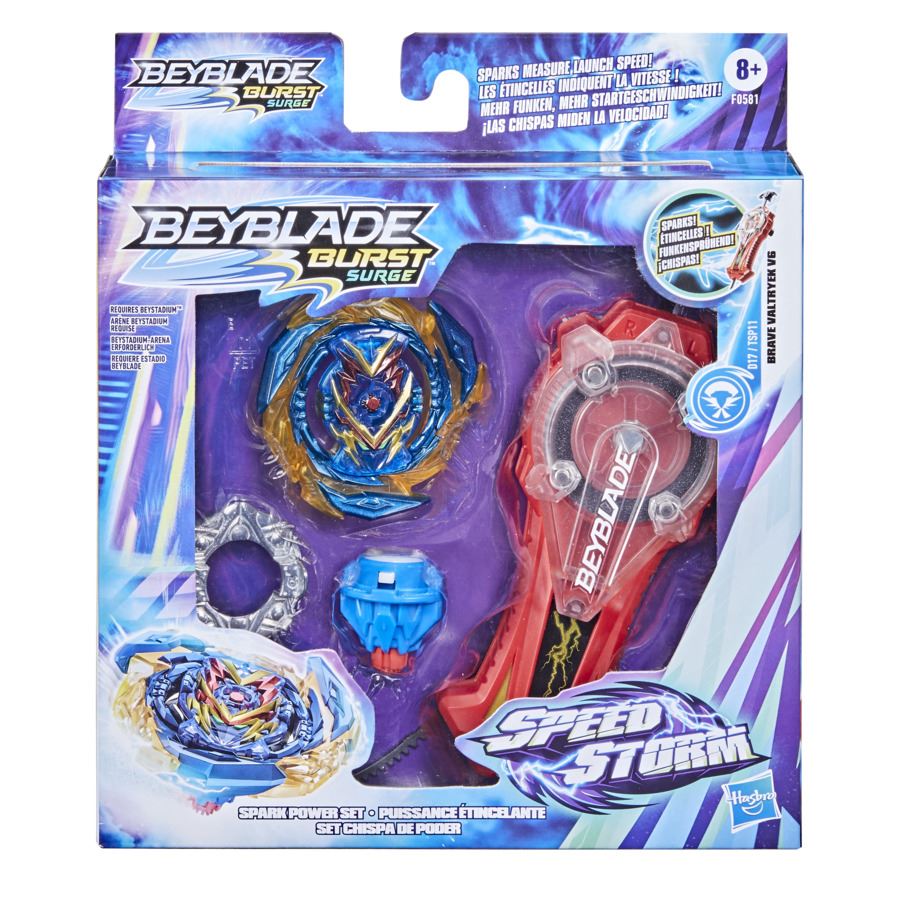 Figurine Toupie Beyblade Burst Surge Speedstorm Spark Power Set - Figurine  de collection