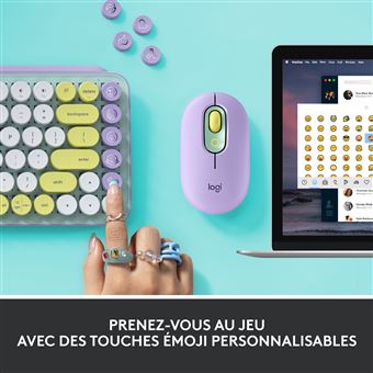 Clavier sans fil mécanique Logitech POP Keys Daydream Vert