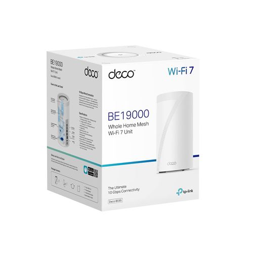 Système WiFi 7 Mesh tri-bande 19 Gigabit TP-LINK Deco BE85 Blanc et gris