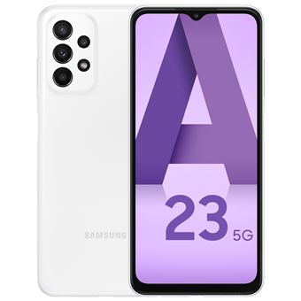 Smartphone Samsung Galaxy A23 6.6" Double SIM 5G 4 Go RAM 128 Go Blanc