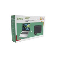 Pack PC portable Acer Aspire Go 15 AG15-31P-39JV 15,6" Intel® Core™ i3 8 Go RAM 512 Go SSD Gris + Souris optique Acer sans fil + Housse