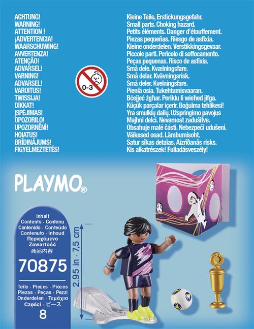 70875 - Playmobil Spécial Plus - Joueuse de football Playmobil : King  Jouet, Playmobil Playmobil - Jeux d'imitation & Mondes imaginaires