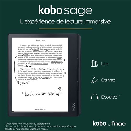 Kobo Sage : meilleur prix et actualités - Les Numériques