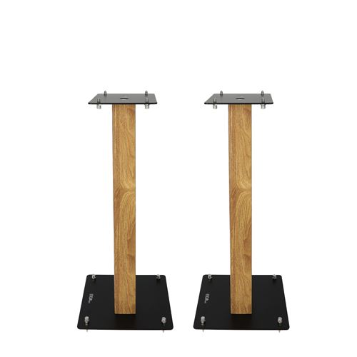 Pieds D'Enceintes Enova Hifi Majesty 60 Noir Et Bois Vendus Par Paire